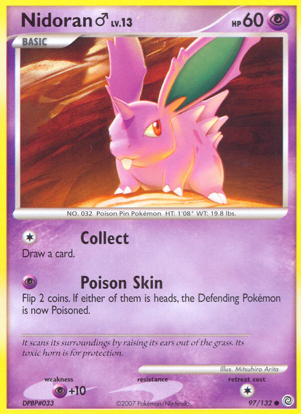 Nidoran (97/132) (Male) [Diamond & Pearl: Secret Wonders] | Anubis Games and Hobby