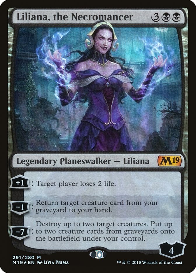 Liliana, the Necromancer [Core Set 2019] | Anubis Games and Hobby