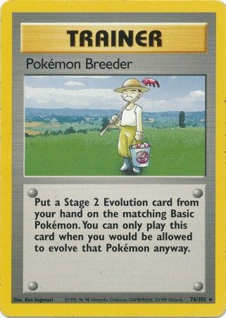 Pokemon Breeder (76/102) [Base Set Unlimited] | Anubis Games and Hobby