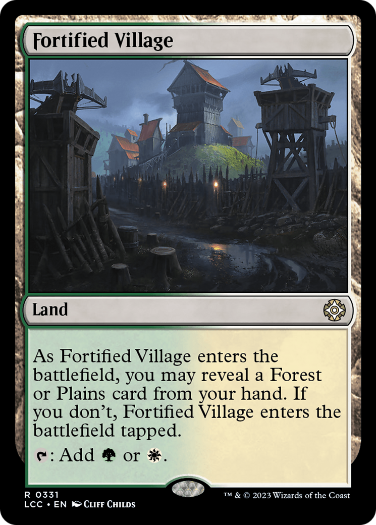 Fortified Village [The Lost Caverns of Ixalan Commander] | Anubis Games and Hobby