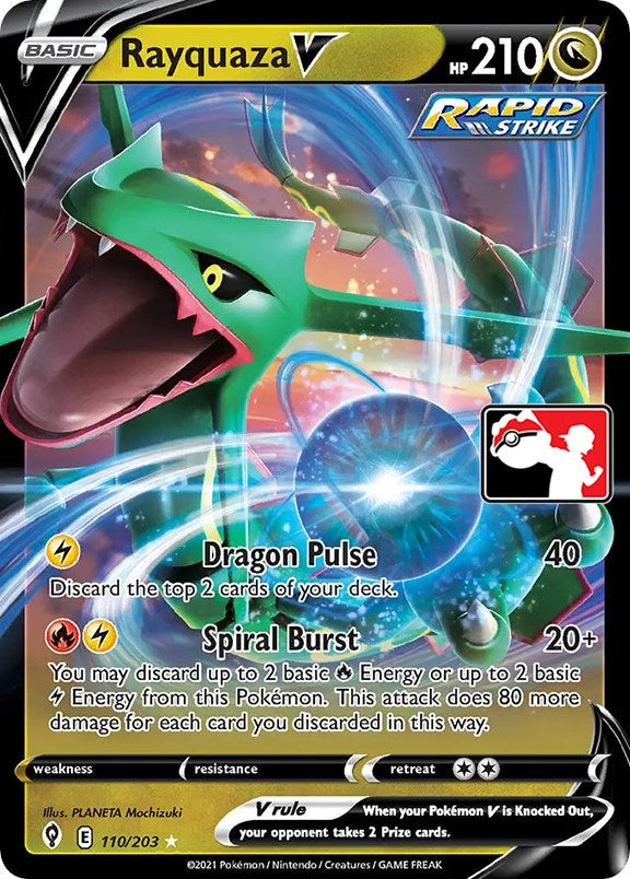 Rayquaza V (110/203) [Prize Pack Series One] | Anubis Games and Hobby