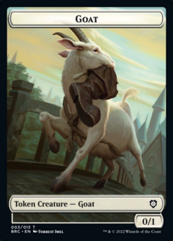 Construct (008) // Goat Double-Sided Token [The Brothers' War Commander Tokens] | Anubis Games and Hobby