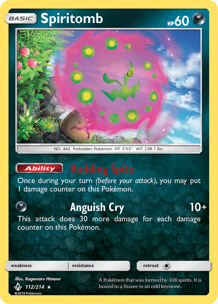 Spiritomb (112/214) [Sun & Moon: Unbroken Bonds] | Anubis Games and Hobby