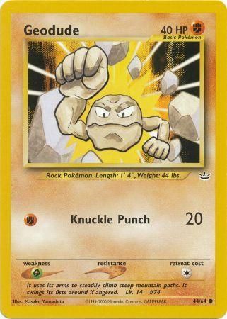 Geodude (44/64) [Neo Revelation Unlimited] | Anubis Games and Hobby