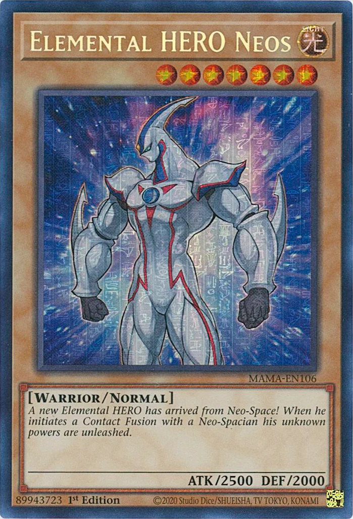 Elemental HERO Neos [MAMA-EN106] Ultra Pharaoh's Rare | Anubis Games and Hobby