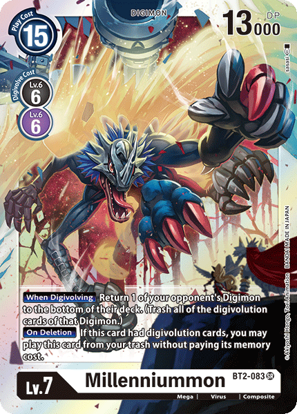 Millenniummon [BT2-083] [Release Special Booster Ver.1.0] | Anubis Games and Hobby