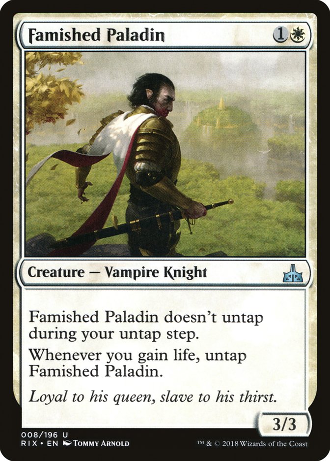 Famished Paladin [Rivals of Ixalan] | Anubis Games and Hobby
