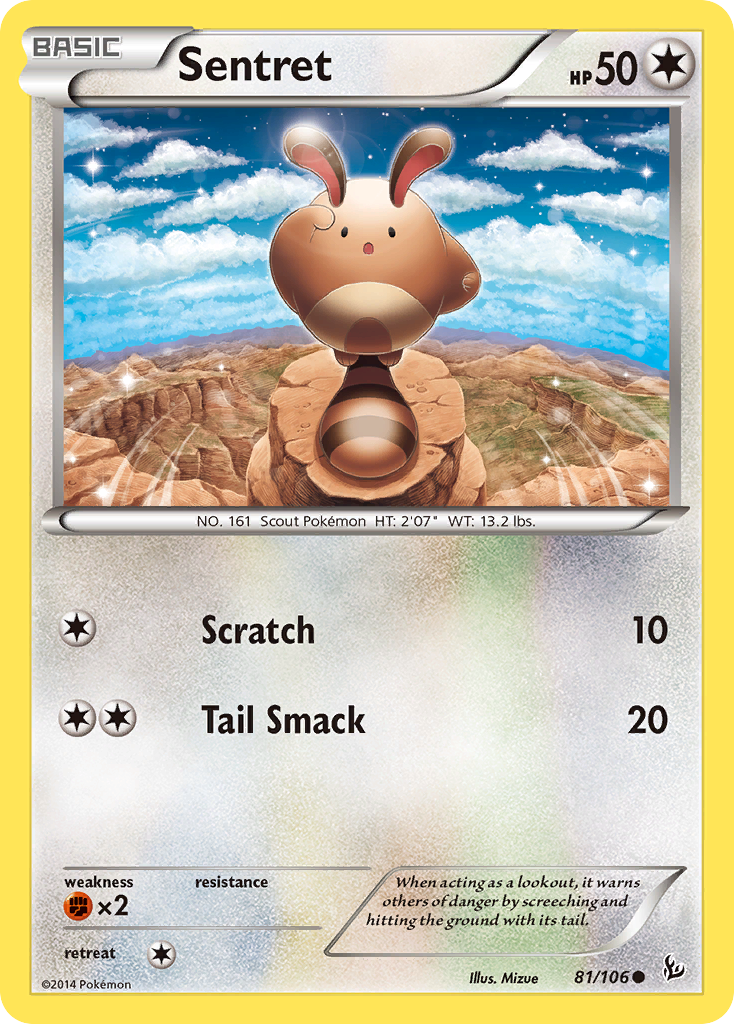 Sentret (81/106) [XY: Flashfire] | Anubis Games and Hobby