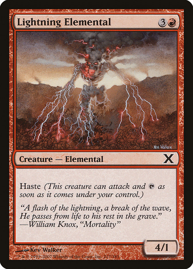 Lightning Elemental [Tenth Edition] | Anubis Games and Hobby