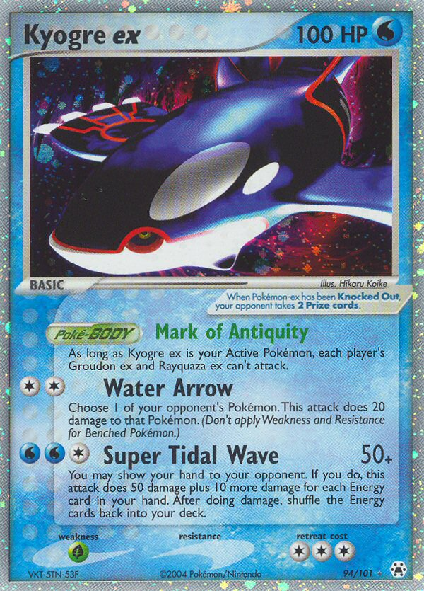 Kyogre ex (94/101) [EX: Hidden Legends] | Anubis Games and Hobby