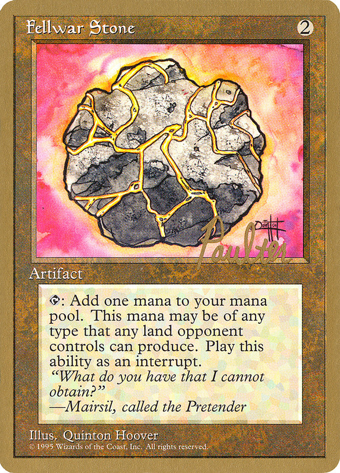 Fellwar Stone (Preston Poulter) [Pro Tour Collector Set] | Anubis Games and Hobby