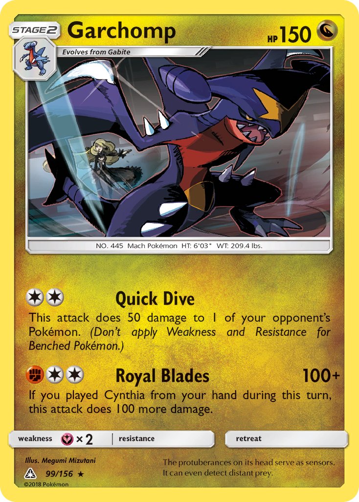 Garchomp (99/156) (Cracked Ice Holo) (Theme Deck Exclusive) [Sun & Moon: Ultra Prism] | Anubis Games and Hobby