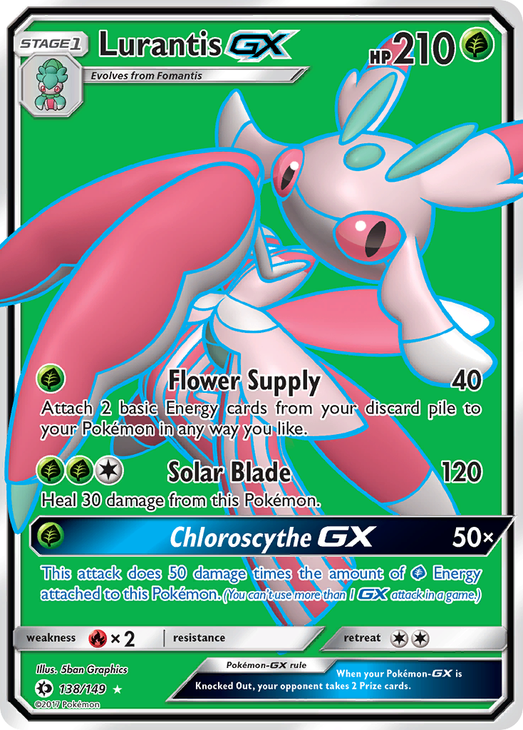 Lurantis GX (138/149) [Sun & Moon: Base Set] | Anubis Games and Hobby