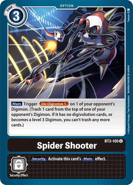 Spider Shooter [BT2-105] [Release Special Booster Ver.1.0] | Anubis Games and Hobby