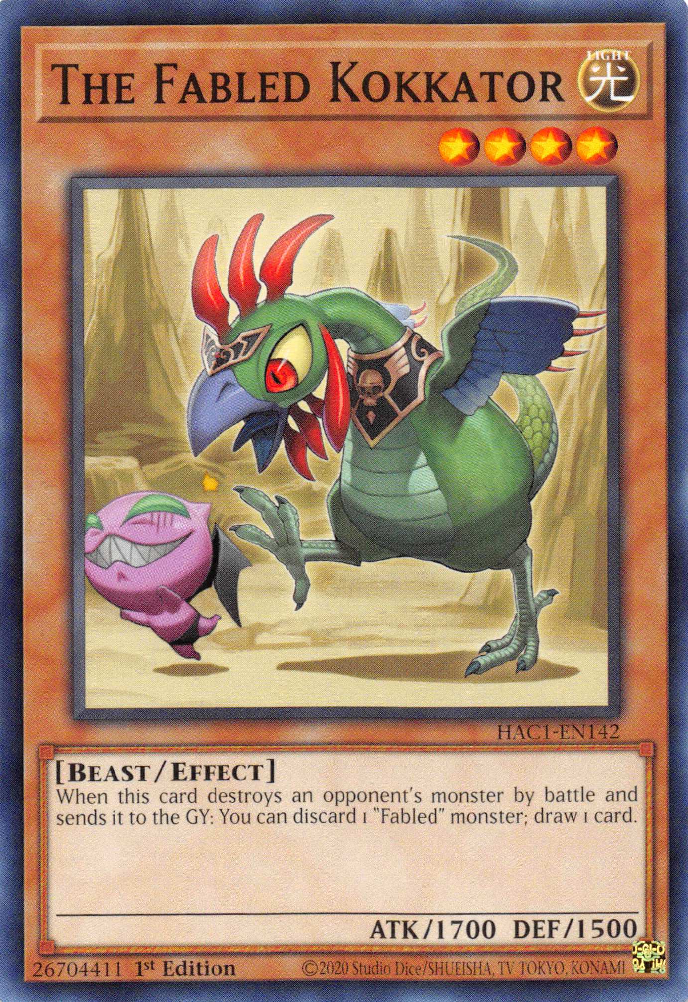 The Fabled Kokkator [HAC1-EN142] Common | Anubis Games and Hobby