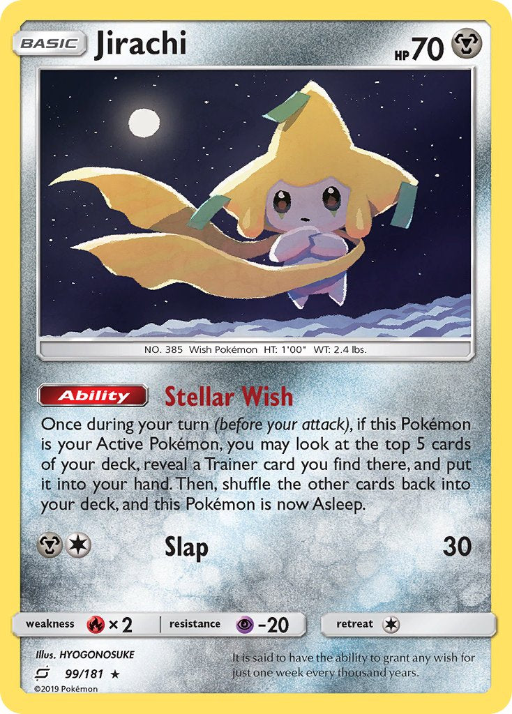 Jirachi (99/181) (Theme Deck Exclusive) [Sun & Moon: Team Up] | Anubis Games and Hobby