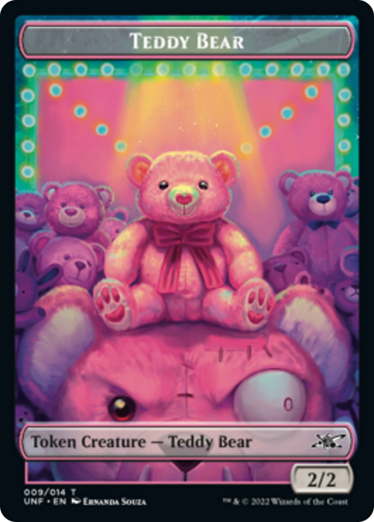 Teddy Bear // Treasure (013) Double-Sided Token [Unfinity Tokens] | Anubis Games and Hobby