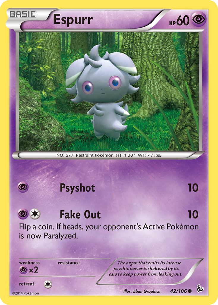 Espurr (42/106) [XY: Flashfire] | Anubis Games and Hobby