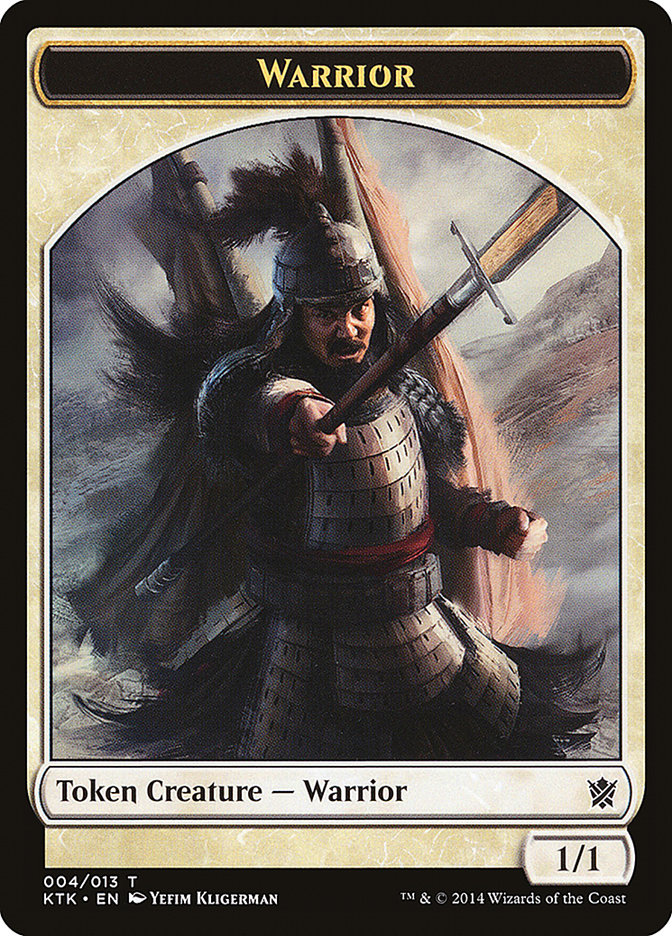 Warrior Token (004/013) [Khans of Tarkir Tokens] | Anubis Games and Hobby