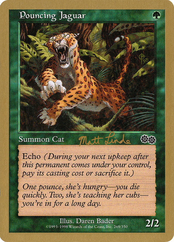 Pouncing Jaguar (Matt Linde) [World Championship Decks 1999] | Anubis Games and Hobby