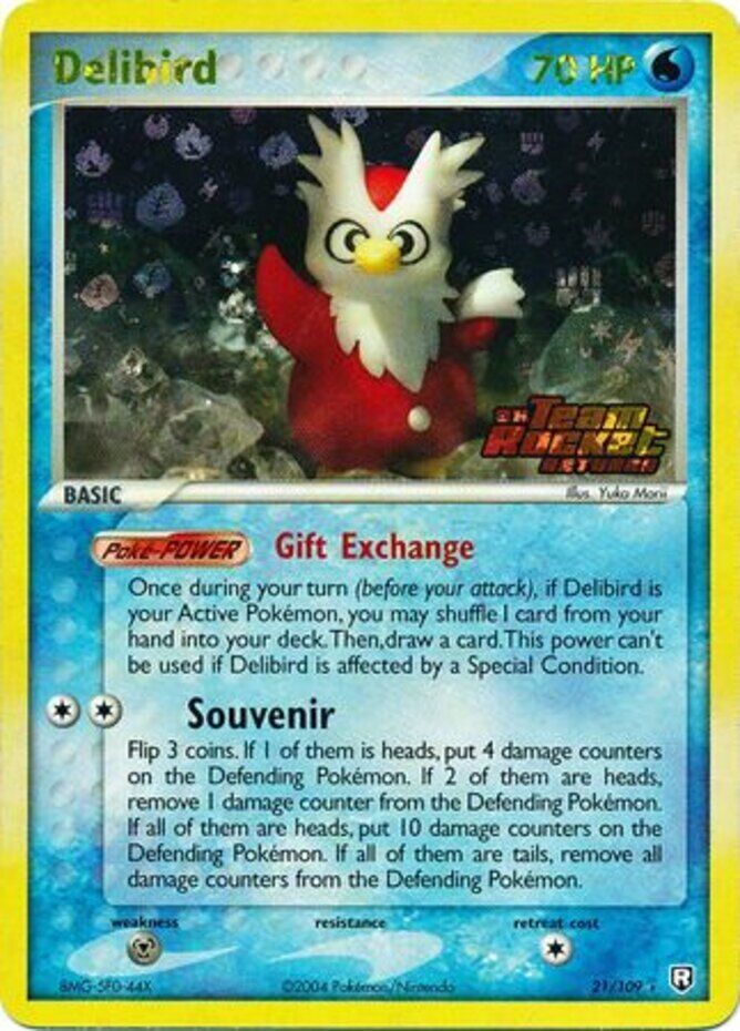 Delibird (21/109) (Stamped) [EX: Team Rocket Returns] | Anubis Games and Hobby