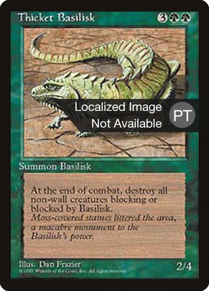 Thicket Basilisk [Fourth Edition (Foreign Black Border)] | Anubis Games and Hobby