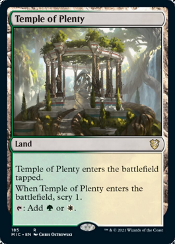 Temple of Plenty [Innistrad: Midnight Hunt Commander] | Anubis Games and Hobby