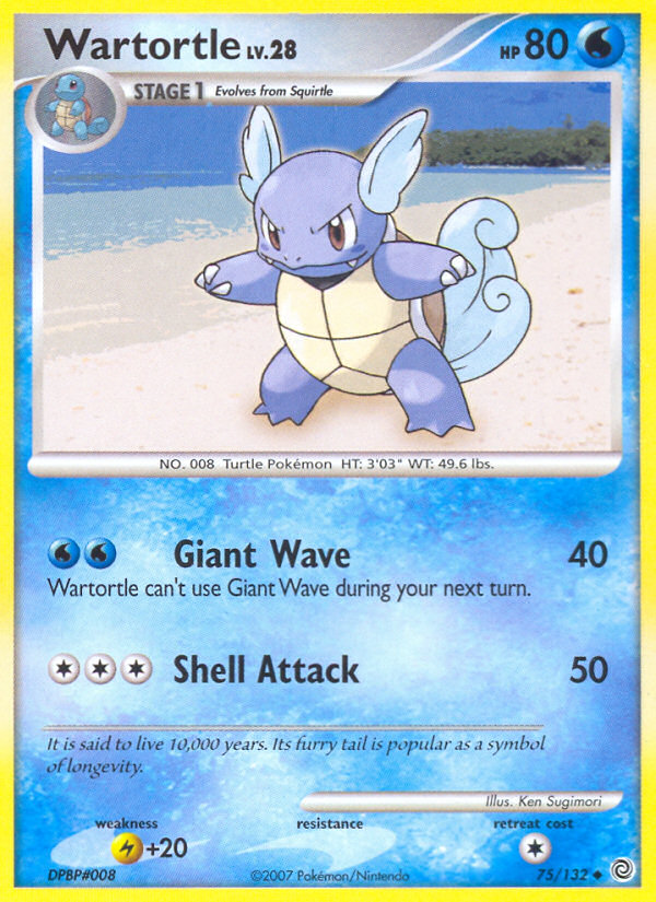 Wartortle (75/132) [Diamond & Pearl: Secret Wonders] | Anubis Games and Hobby