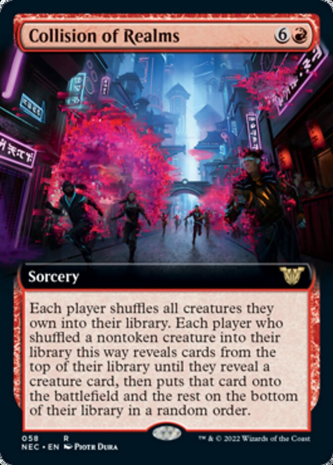 Collision of Realms (Extended Art) [Kamigawa: Neon Dynasty Commander] | Anubis Games and Hobby