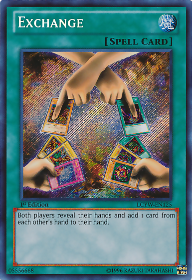 Exchange [LCYW-EN125] Secret Rare | Anubis Games and Hobby