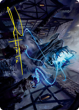 Dreamshackle Geist Art Card (Gold-Stamped Signature) [Innistrad: Crimson Vow Art Series] | Anubis Games and Hobby