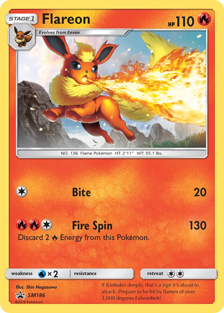 Flareon (SM186) [Sun & Moon: Black Star Promos] | Anubis Games and Hobby