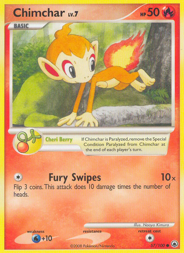 Chimchar (57/100) [Diamond & Pearl: Majestic Dawn] | Anubis Games and Hobby