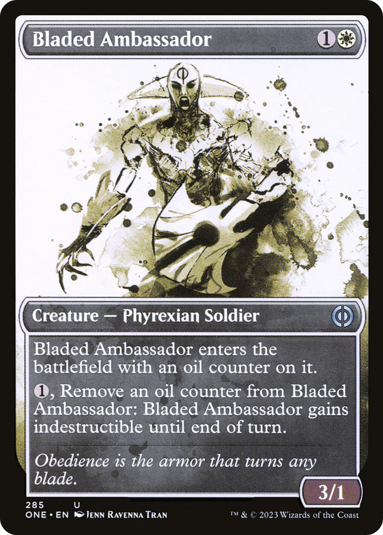 Bladed Ambassador (Showcase Ichor) [Phyrexia: All Will Be One] | Anubis Games and Hobby