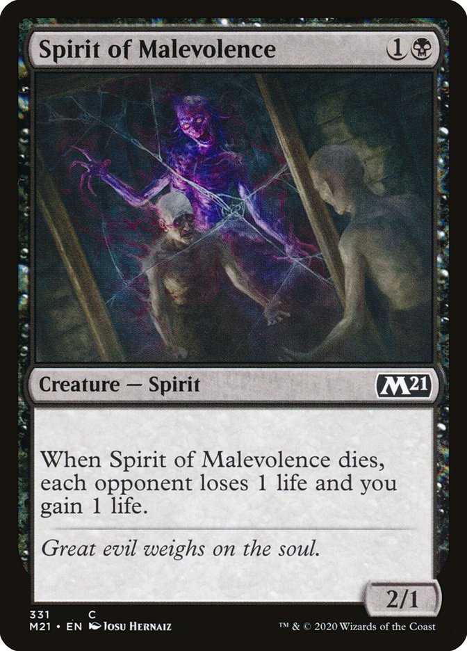 Spirit of Malevolence [Core Set 2021] | Anubis Games and Hobby