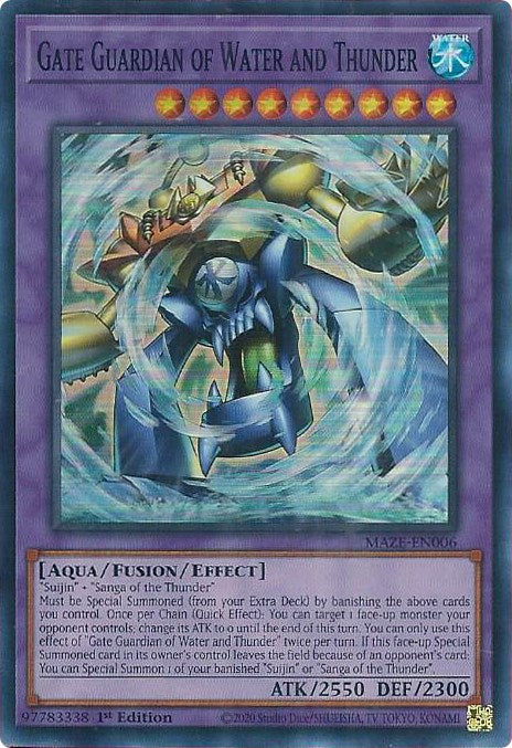 Gate Guardian of Water and Thunder [MAZE-EN006] Super Rare | Anubis Games and Hobby