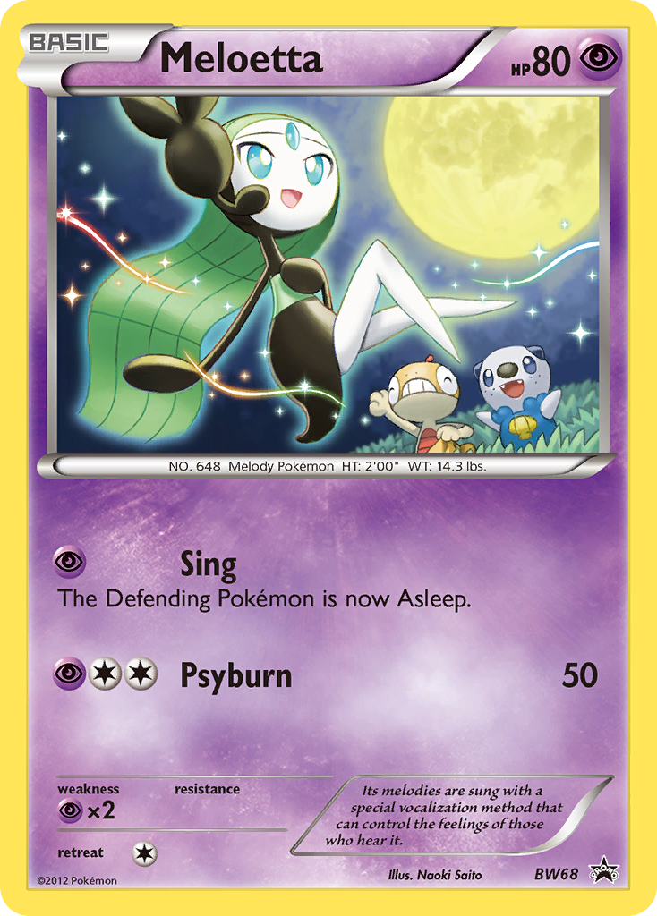 Meloetta (BW68) [Black & White: Black Star Promos] | Anubis Games and Hobby