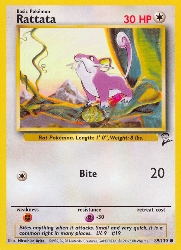 Rattata (89/130) [Base Set 2] | Anubis Games and Hobby