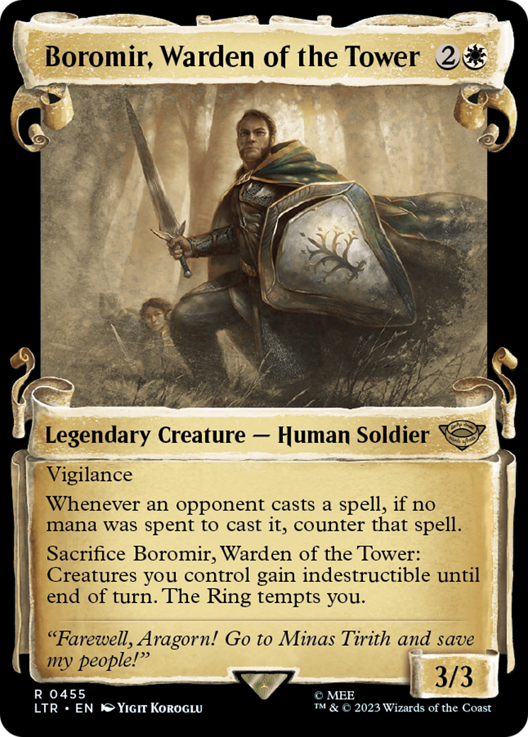 Boromir, Warden of the Tower [The Lord of the Rings: Tales of Middle-Earth Showcase Scrolls] | Anubis Games and Hobby