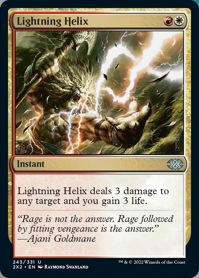 Lightning Helix [Double Masters 2022] | Anubis Games and Hobby