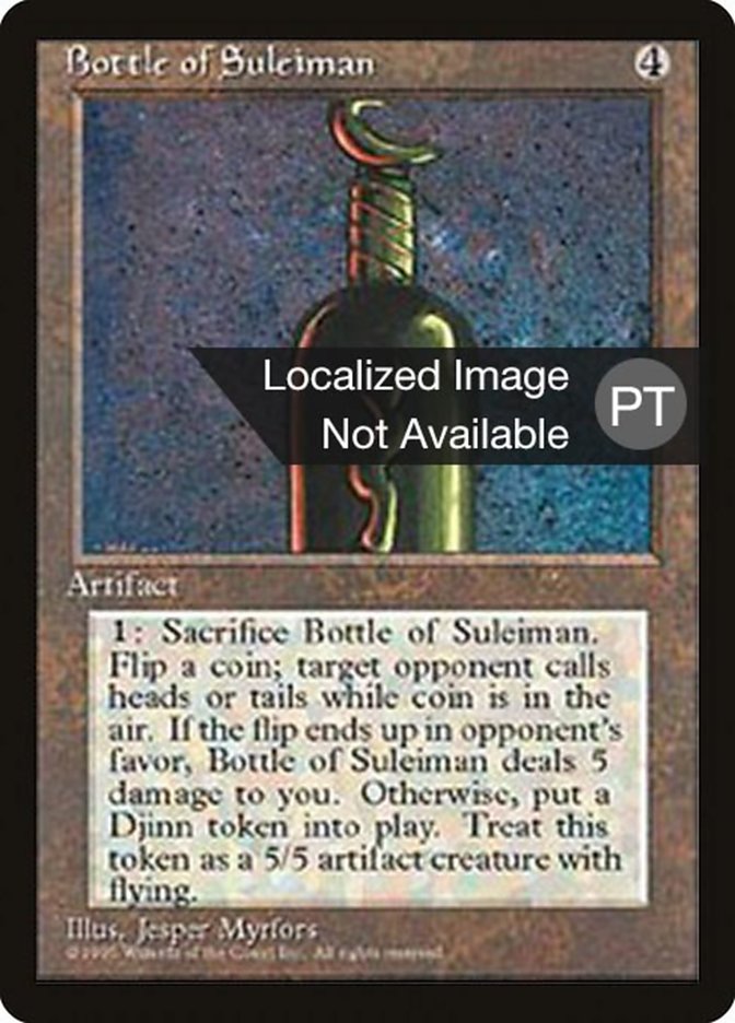 Bottle of Suleiman [Fourth Edition (Foreign Black Border)] | Anubis Games and Hobby