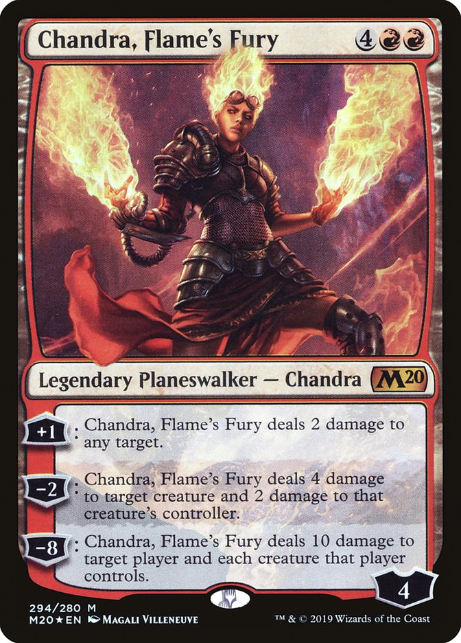 Chandra, Flame's Fury [Core Set 2020] | Anubis Games and Hobby