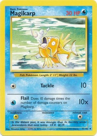 Magikarp (35/102) [Base Set Unlimited] | Anubis Games and Hobby