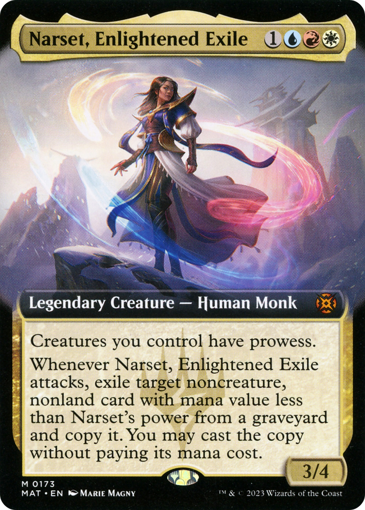 Narset, Enlightened Exile (Extended Art) [March of the Machine: The Aftermath] | Anubis Games and Hobby