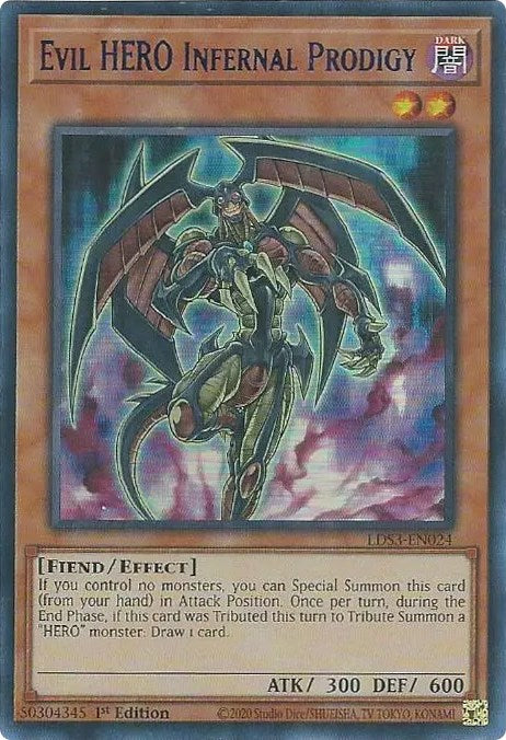 Evil HERO Infernal Prodigy (Blue) [LDS3-EN024] Ultra Rare | Anubis Games and Hobby