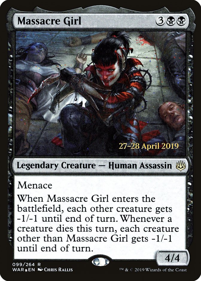 Massacre Girl [War of the Spark Prerelease Promos] | Anubis Games and Hobby