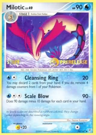 Milotic (70/147) (Staff Prerelease Promo) [Nintendo: Black Star Promos] | Anubis Games and Hobby