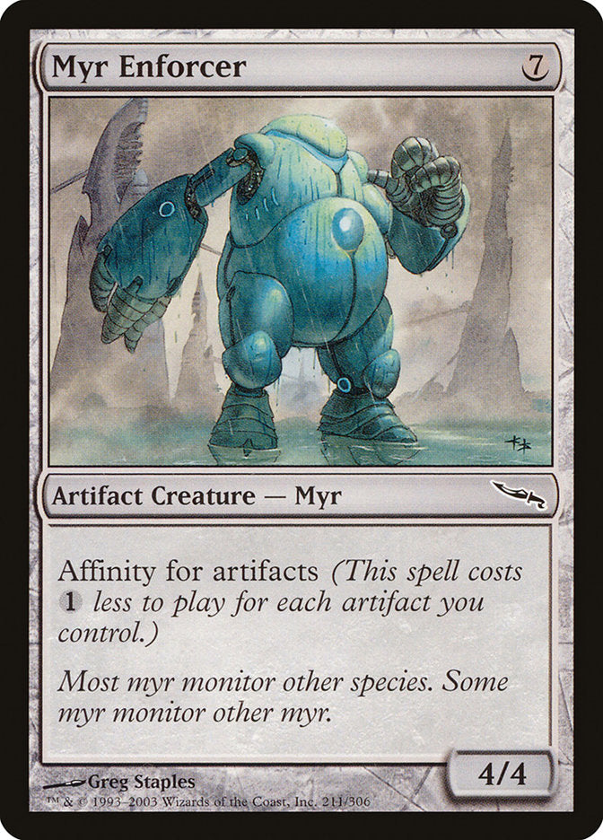 Myr Enforcer [Mirrodin] | Anubis Games and Hobby