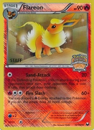 Flareon (12/108) (Regional Championship 2013 Promo Staff) [Black & White: Dark Explorers] | Anubis Games and Hobby