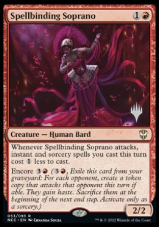 Spellbinding Soprano (Promo Pack) [Streets of New Capenna Commander Promos] | Anubis Games and Hobby